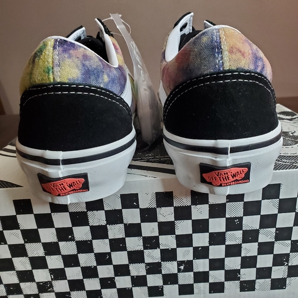 Vans Skate Old Skool Tie-Dye Terry Black/Multi Men Size 7 - Picture 5 of 11